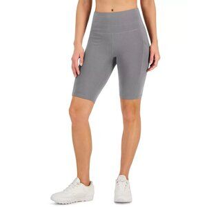 Id Ideology Womens Petite Size PP Compression High-Rise 10" Bike Shorts PM159AFA